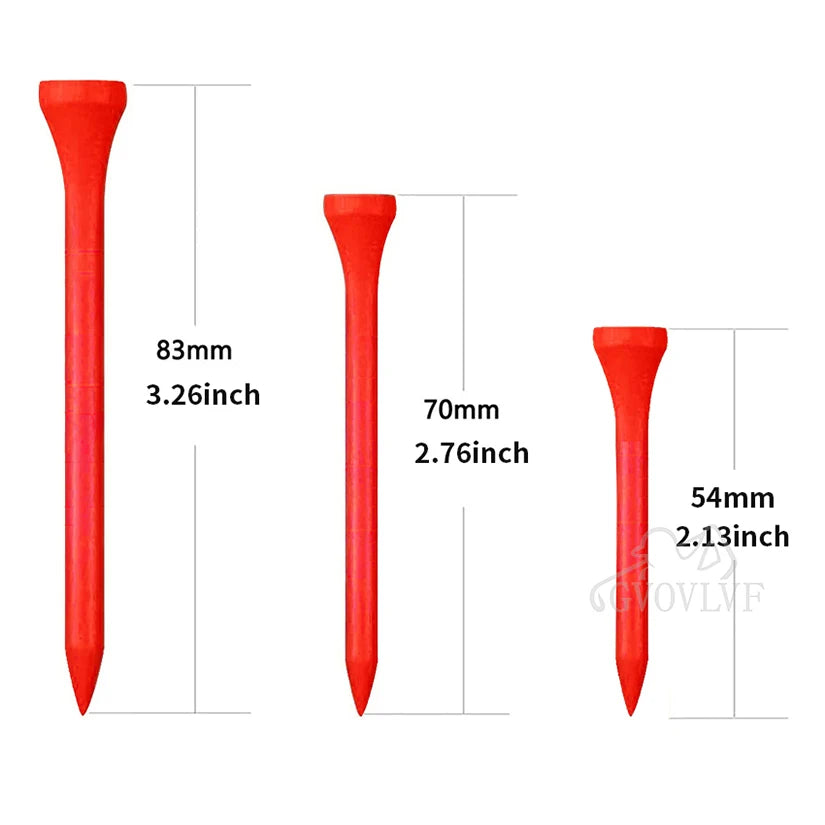 Golf Bamboo Golf Tees 54mm 70mm 83mm Pack of 100 Premium Eco Friendly Sustainable Durable Bamboo Golf Tees Golf Accessories
