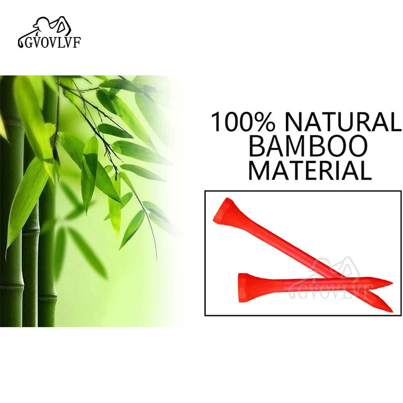 Golf Bamboo Golf Tees 54mm 70mm 83mm Pack of 100 Premium Eco Friendly Sustainable Durable Bamboo Golf Tees Golf Accessories